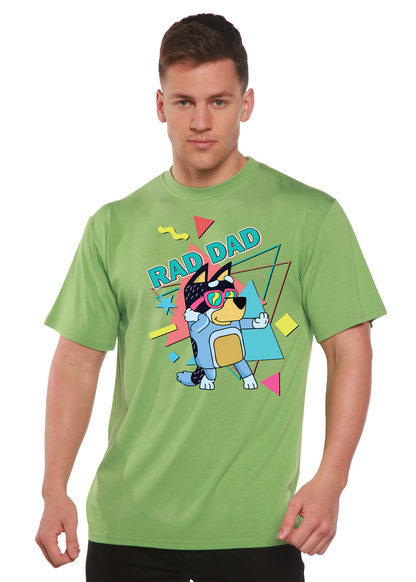 Camiseta gráfica de manga corta para hombre Rad Dad Bluey de bambú