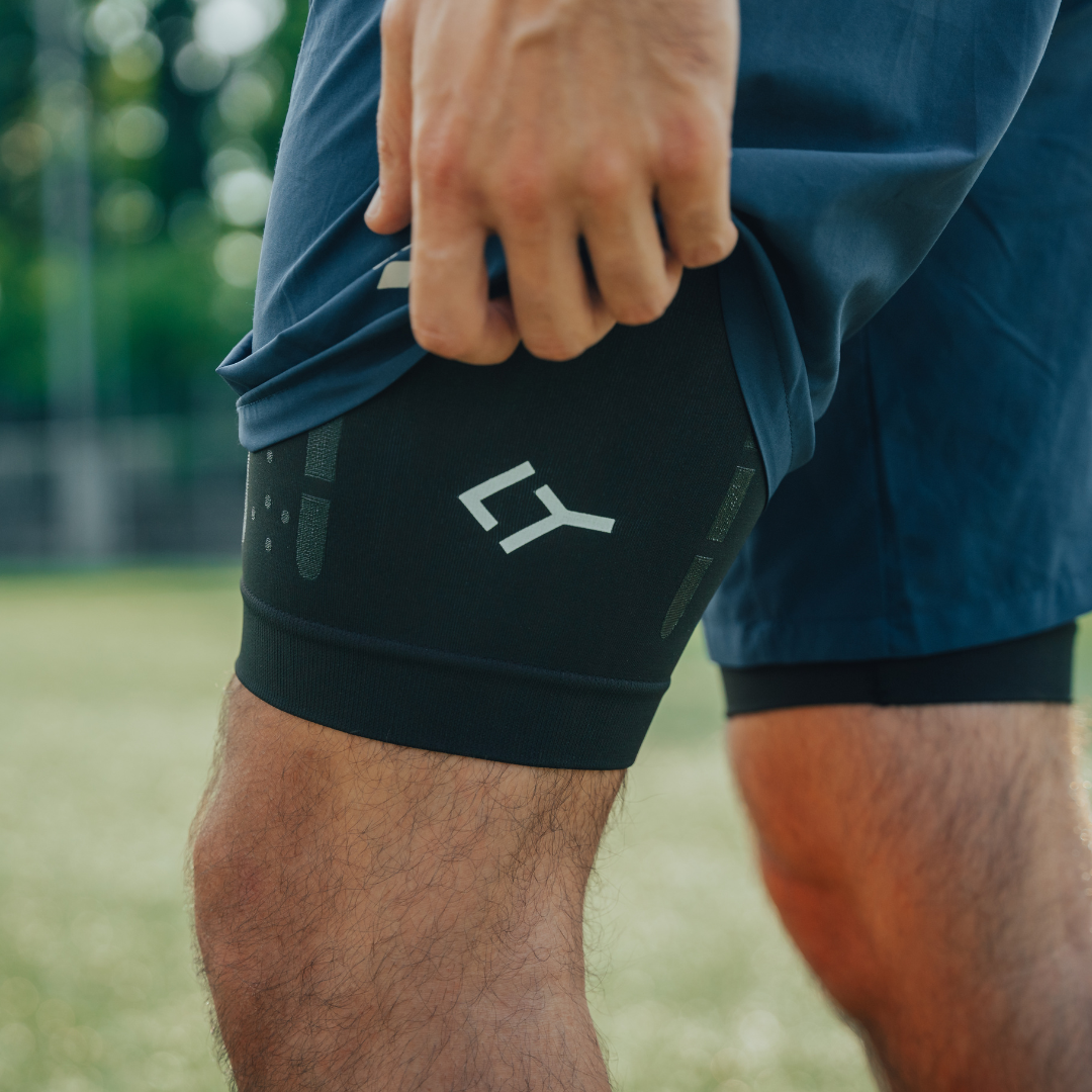 Black and White ACTIVATOR Shorts For Comfort And Recovery