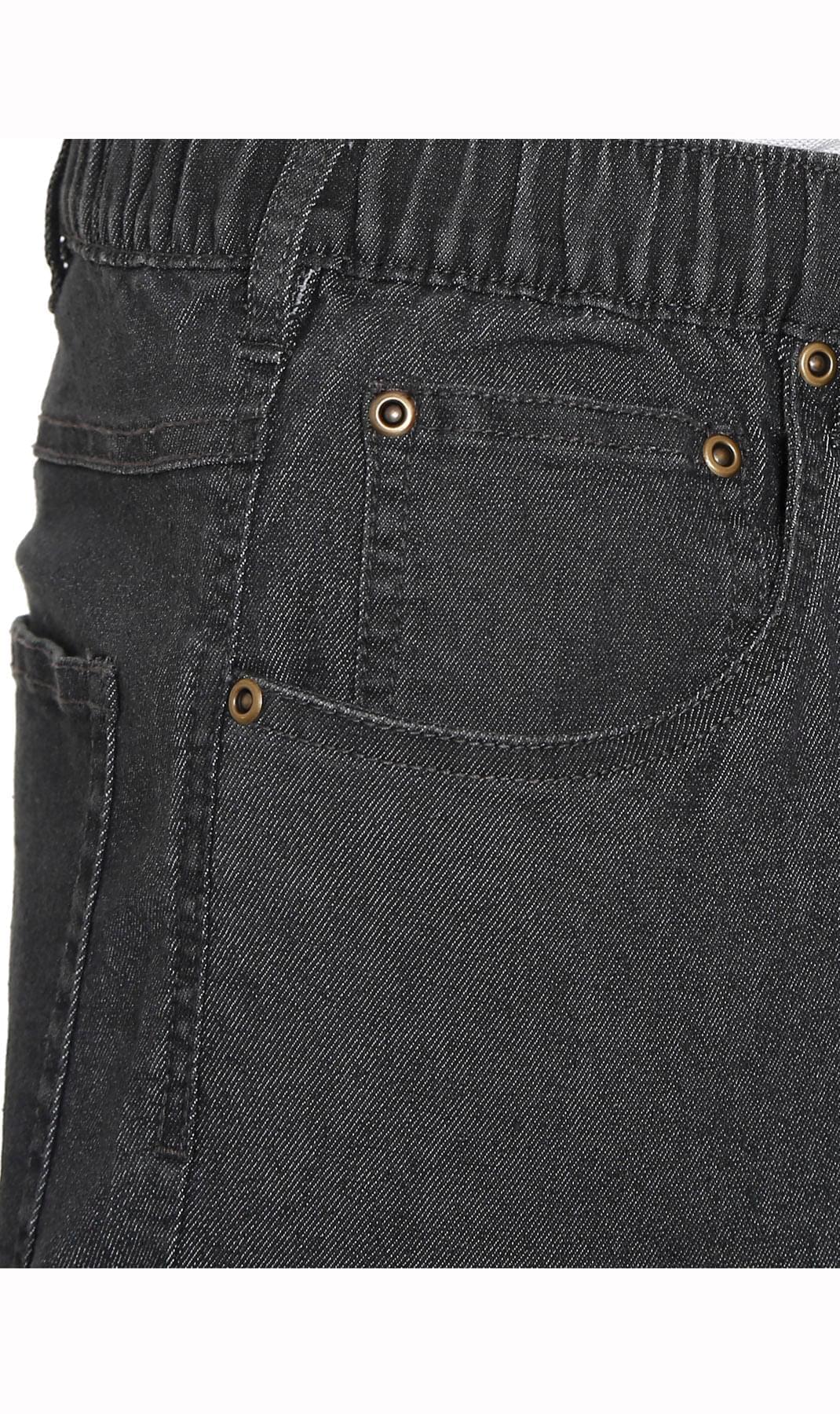 Vaqueros ligeros informales de hombre con cintura elástica – Pantalones vaqueros y de sarga de corte fácil