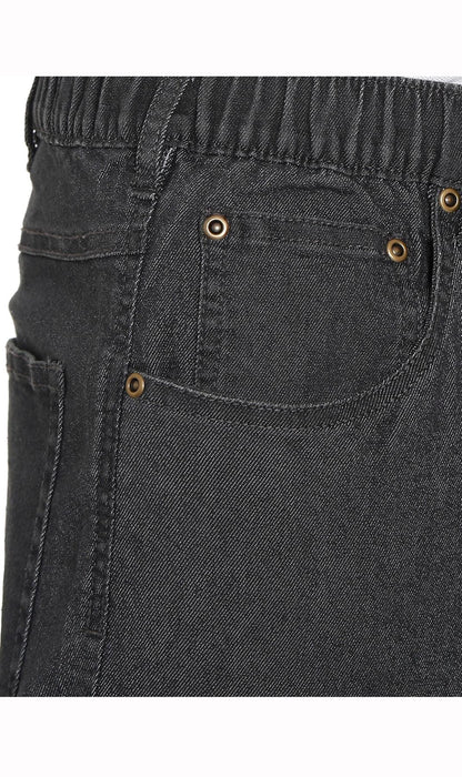 Vaqueros ligeros informales de hombre con cintura elástica – Pantalones vaqueros y de sarga de corte fácil