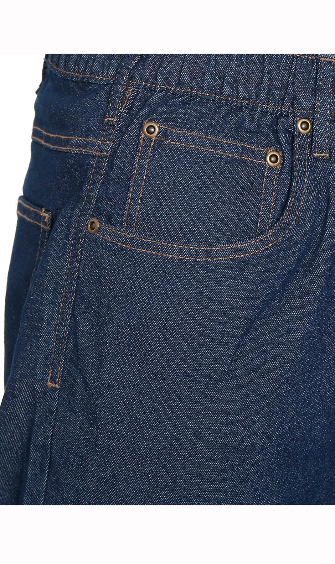 Vaqueros ligeros informales de hombre con cintura elástica – Pantalones vaqueros y de sarga de corte fácil