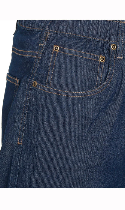 Vaqueros ligeros informales de hombre con cintura elástica – Pantalones vaqueros y de sarga de corte fácil