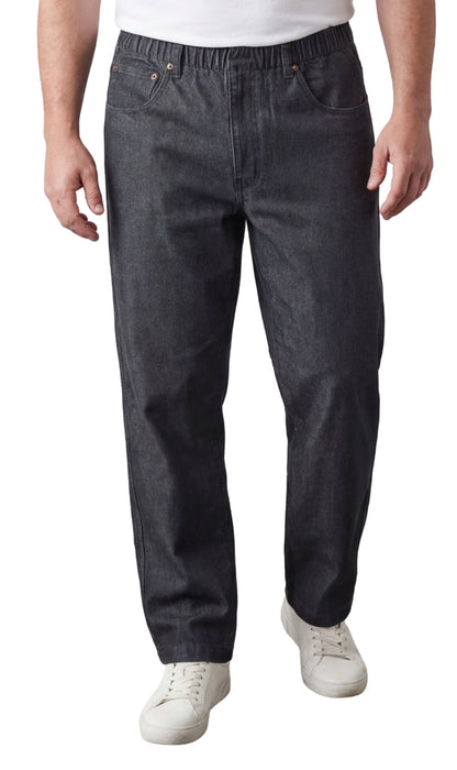 Vaqueros ligeros informales de hombre con cintura elástica – Pantalones vaqueros y de sarga de corte fácil