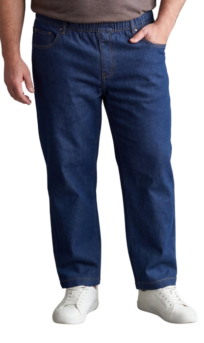 Vaqueros ligeros informales de hombre con cintura elástica – Pantalones vaqueros y de sarga de corte fácil