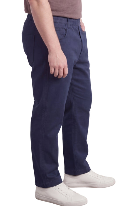 Vaqueros ligeros informales de hombre con cintura elástica – Pantalones vaqueros y de sarga de corte fácil