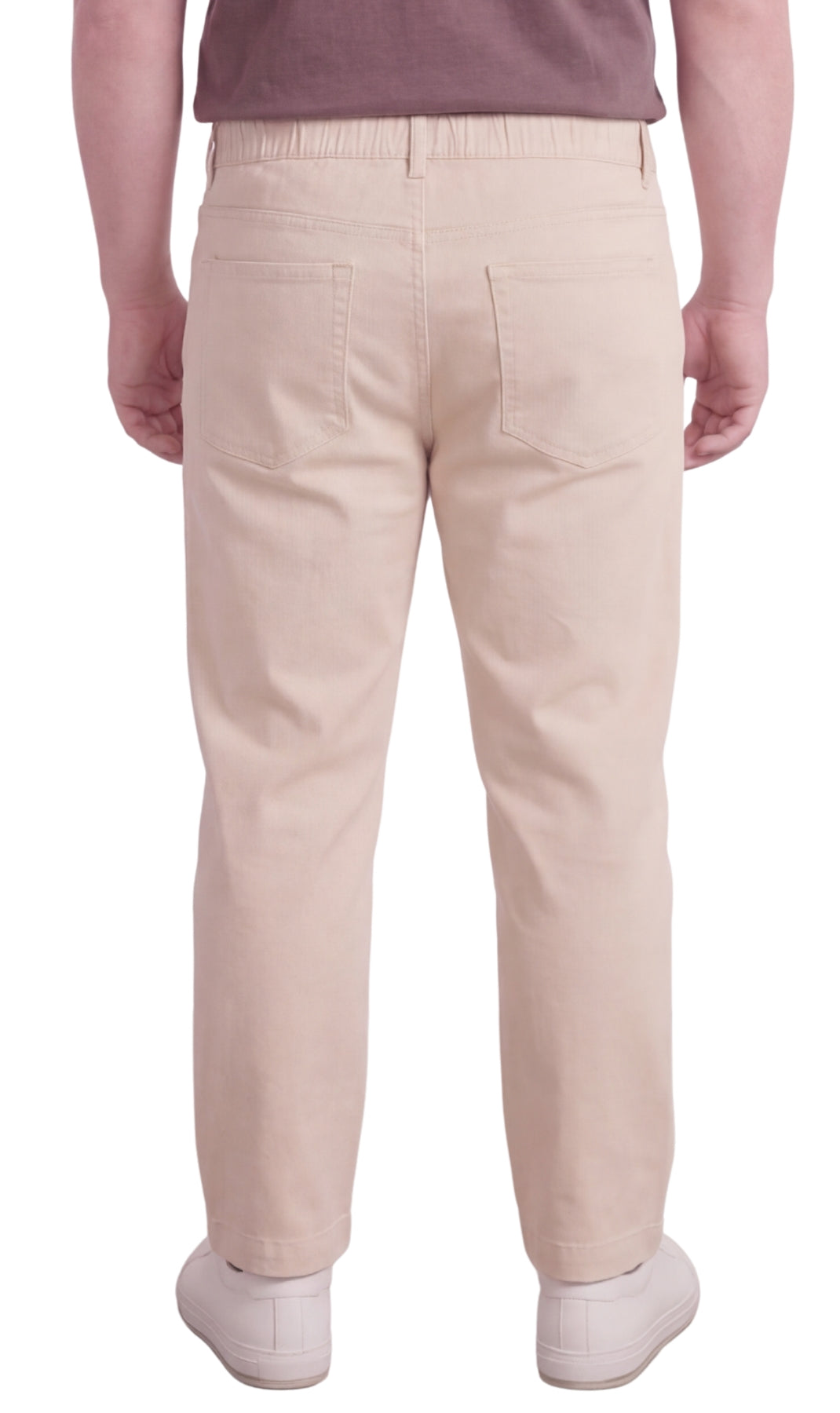Vaqueros ligeros informales de hombre con cintura elástica – Pantalones vaqueros y de sarga de corte fácil