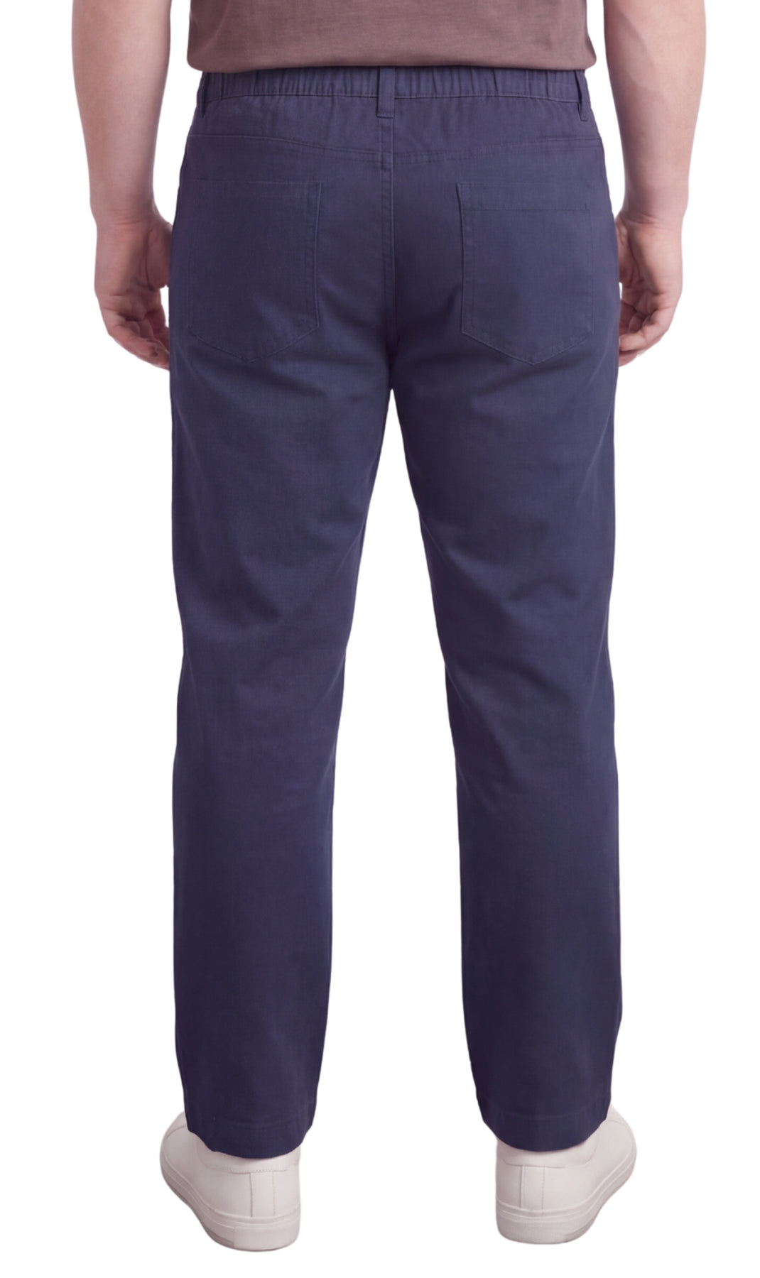 Vaqueros ligeros informales de hombre con cintura elástica – Pantalones vaqueros y de sarga de corte fácil