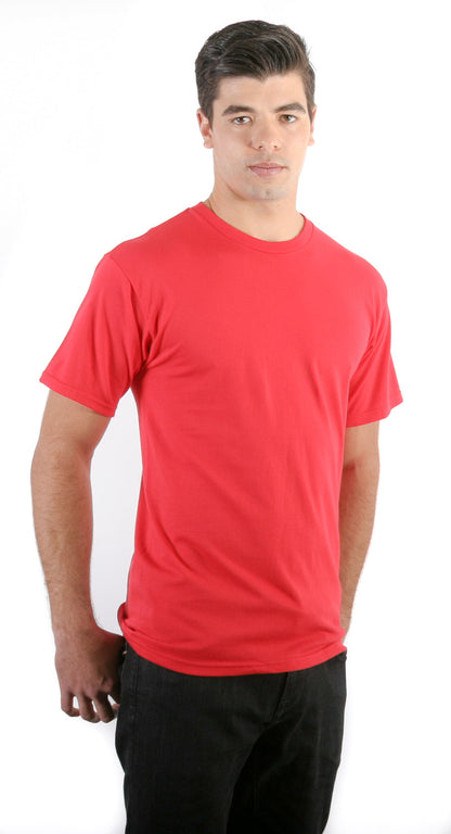 Camiseta retro de cuello redondo hilada en anillo 2100