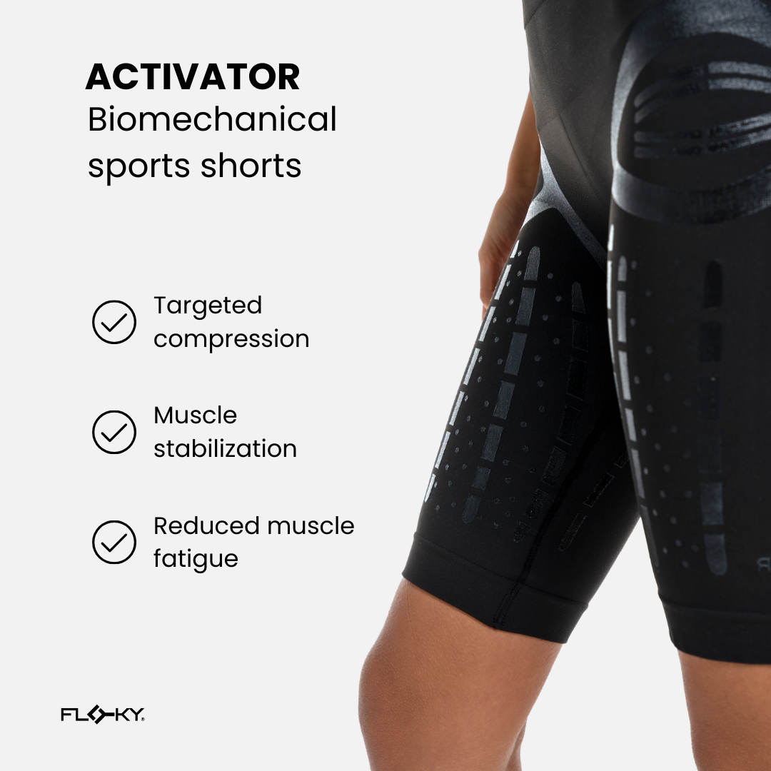 Black and White ACTIVATOR Shorts For Comfort And Recovery