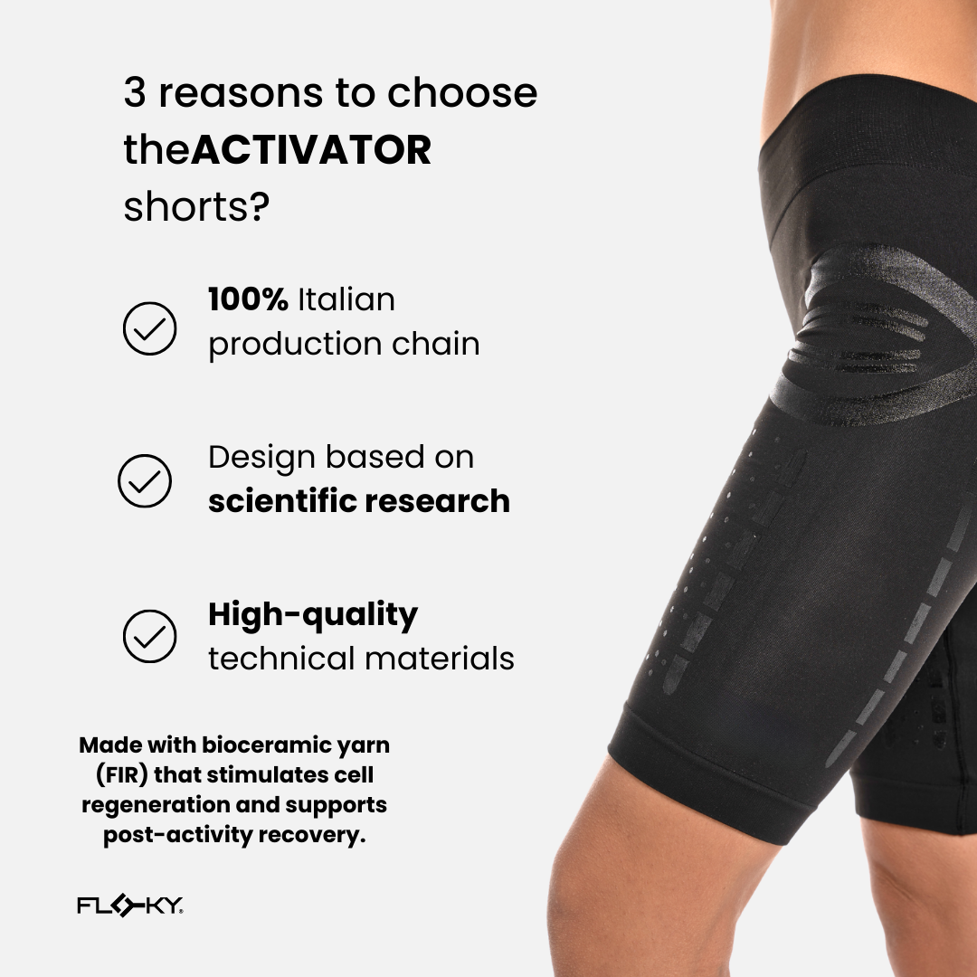 Black and White ACTIVATOR Shorts For Comfort And Recovery