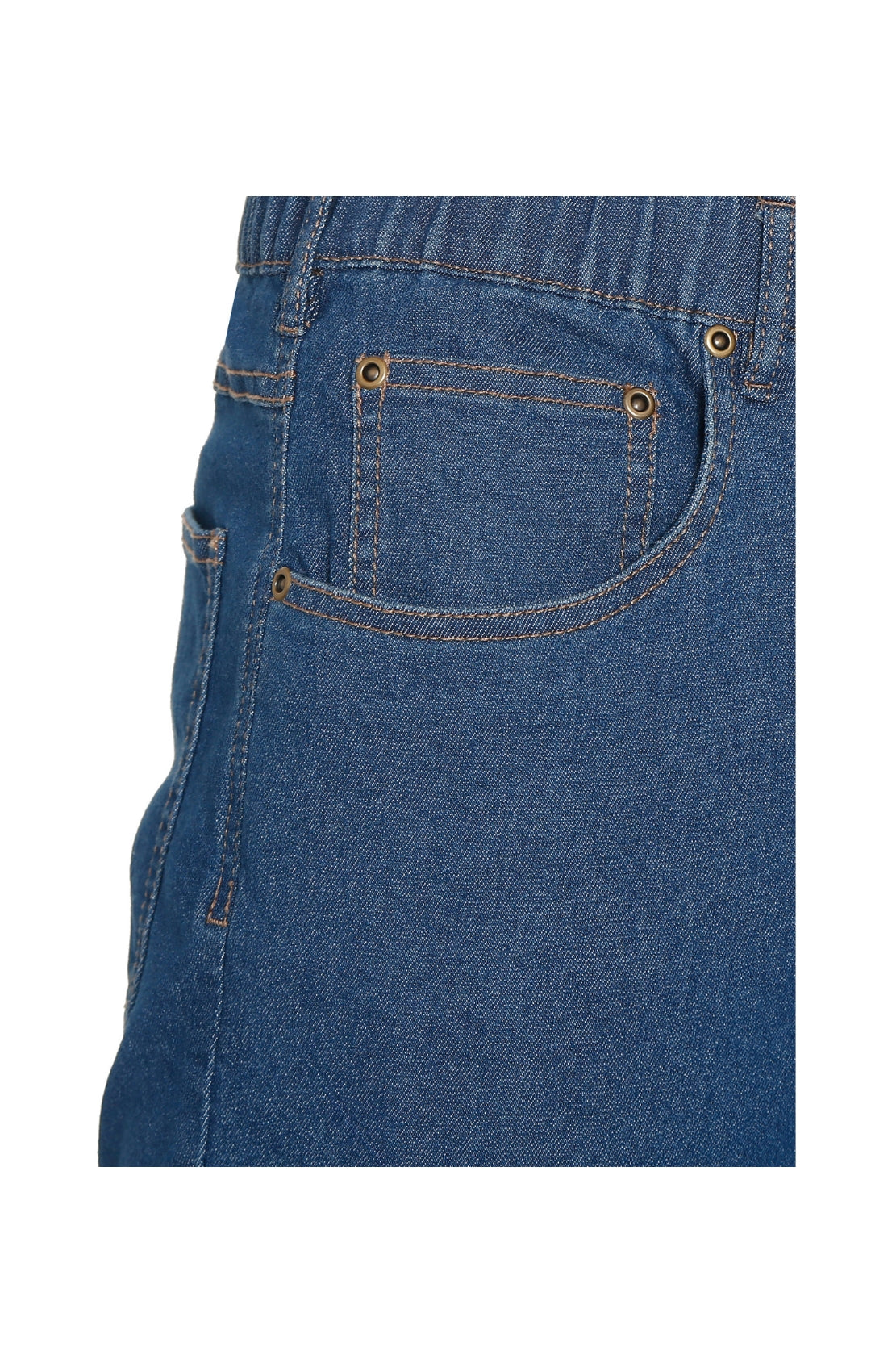 Vaqueros ligeros informales de hombre con cintura elástica – Pantalones vaqueros y de sarga de corte fácil