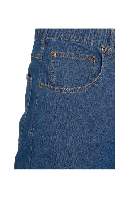 Vaqueros ligeros informales de hombre con cintura elástica – Pantalones vaqueros y de sarga de corte fácil