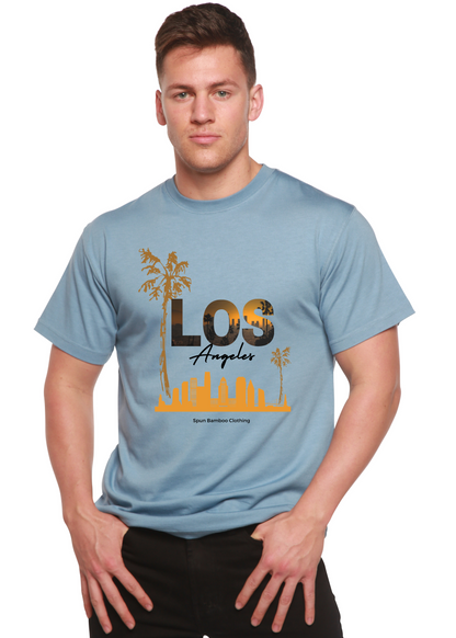 Camiseta gráfica unisex de manga corta Los Angeles de viscosa de bambú/algodón orgánico