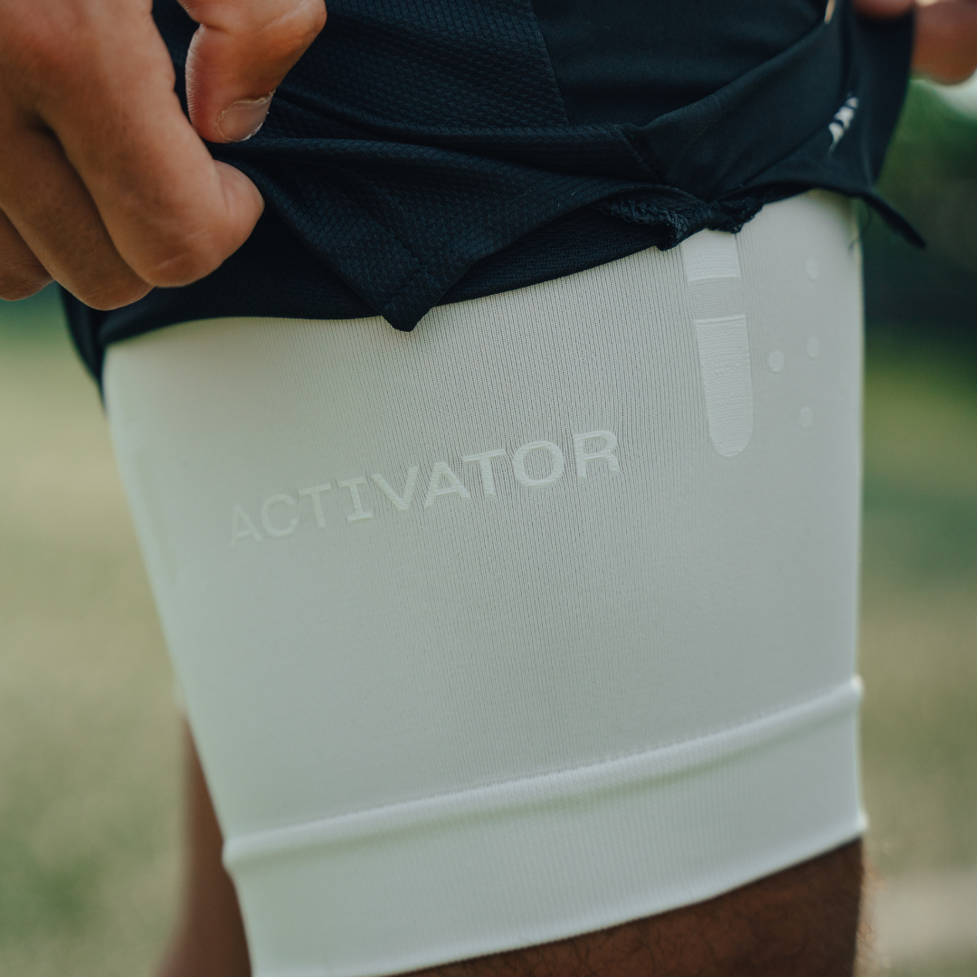 Black and White ACTIVATOR Shorts For Comfort And Recovery