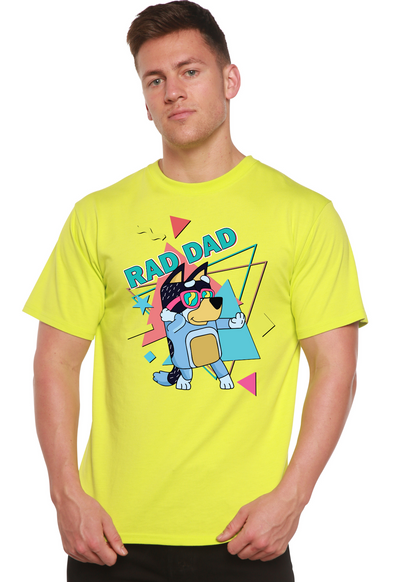Camiseta gráfica de manga corta para hombre Rad Dad Bluey de bambú