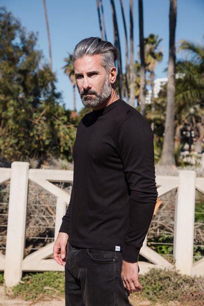 Liquidación Camiseta de manga larga de bambú/algodón orgánico para hombre