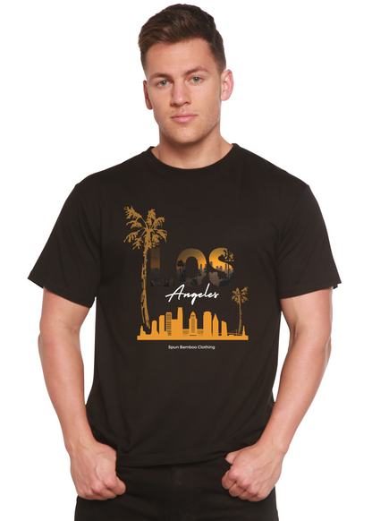 Camiseta gráfica unisex de manga corta Los Angeles de viscosa de bambú/algodón orgánico