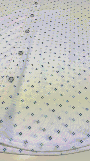 Camisa técnica de manga larga con cuadros suizos - Azul