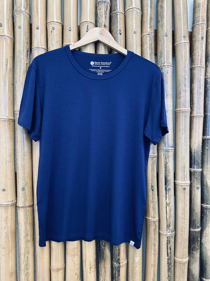 Camiseta de manga corta de bambú suave para hombre