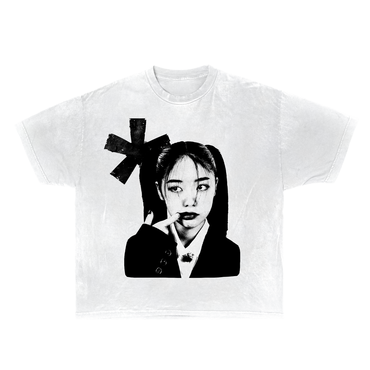 Camiseta de streetwear Opium Attitude de manga corta de algodón, estampada con DTG, 180 GSM