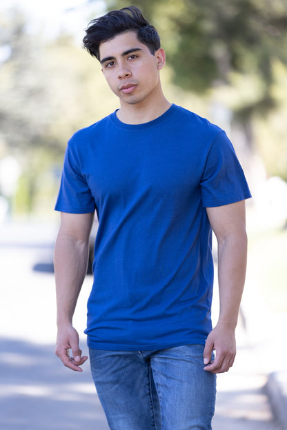 La camiseta de manga corta original para hombre de bambú de viscosa/algodón orgánico - Corte clásico