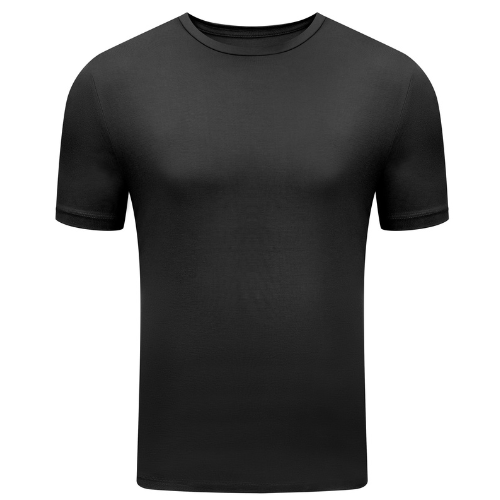 ¡NUEVO! Camiseta de cuello redondo de rayón de bambú para hombre
