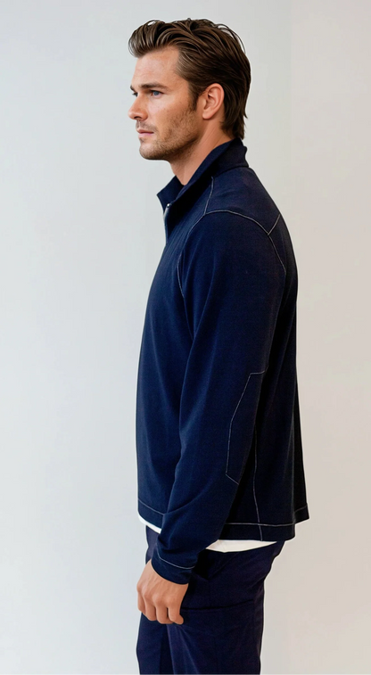 Buki Cinqo Travel Half Zip - Navy