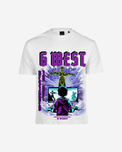 G West Game of G Baby Blue Black Camiseta Oversize Hombre