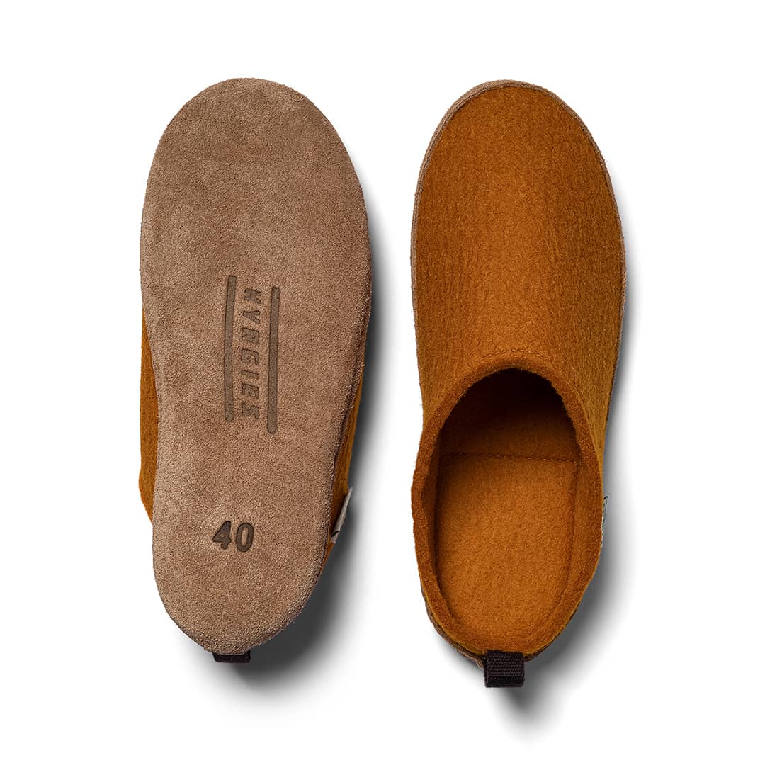 Kyrgies Pantuflas Cómodas de Lana para Interiores