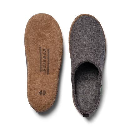 Kyrgies Pantuflas Cómodas de Lana para Interiores