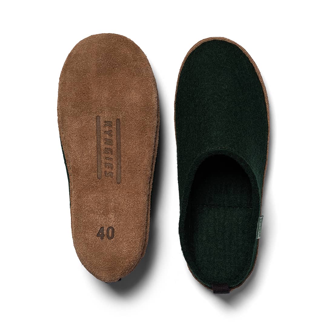 Kyrgies Pantuflas Cómodas de Lana para Interiores