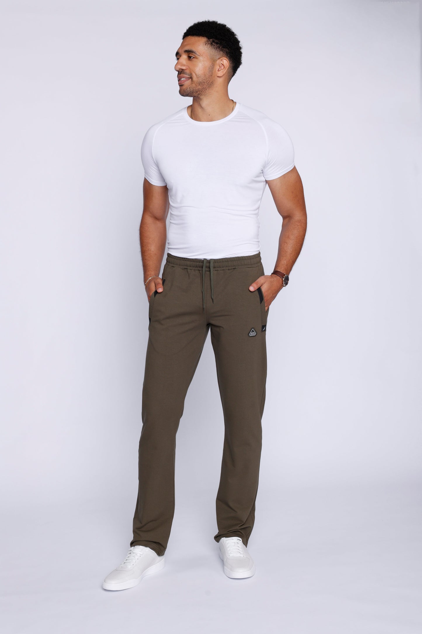 Pantalón de chándal deportivo de gran comodidad para todo el día - Recto (Talla alta)