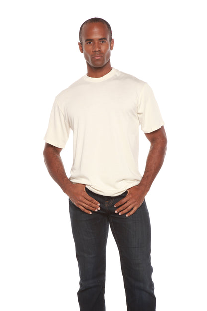 La camiseta de manga corta original para hombre de bambú de viscosa/algodón orgánico - Corte clásico