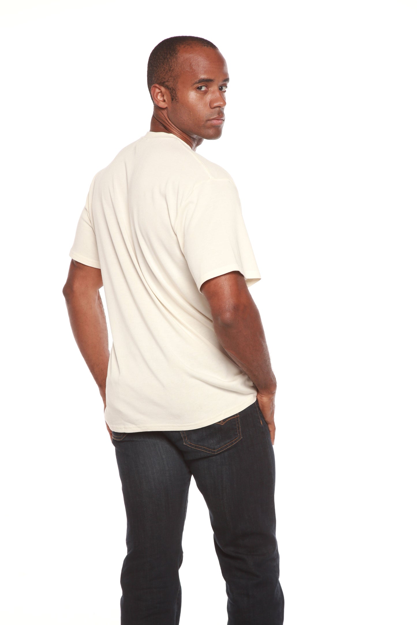 La camiseta de manga corta original para hombre de bambú de viscosa/algodón orgánico - Corte clásico