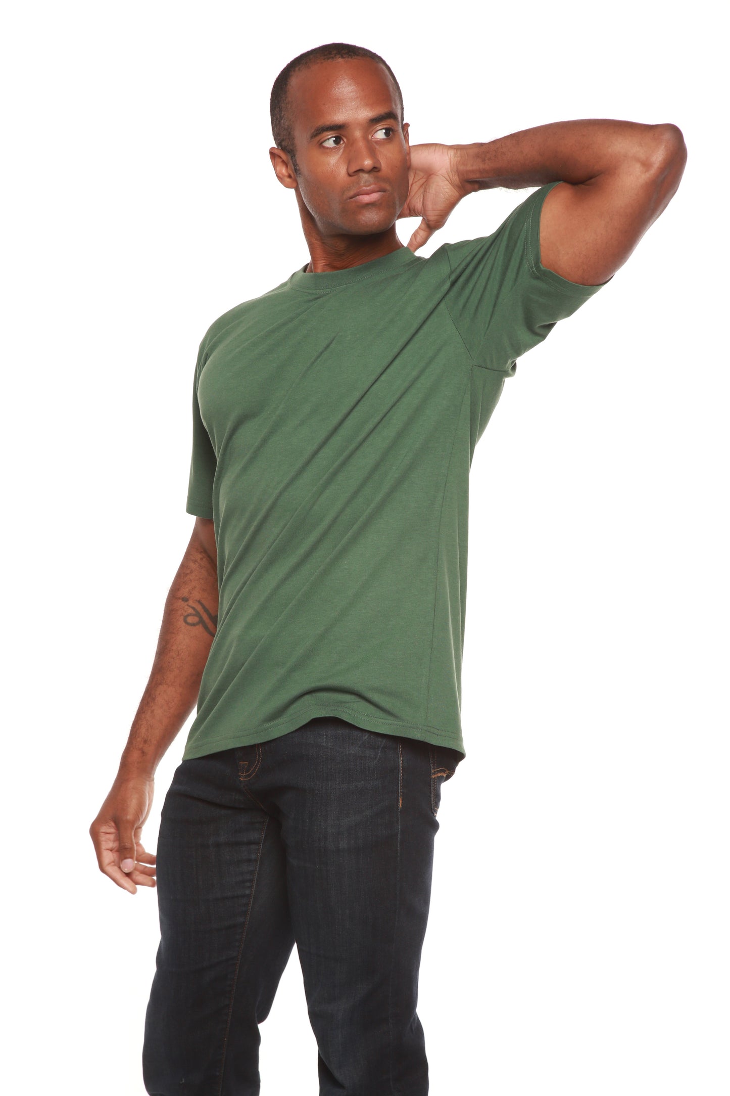 La camiseta de manga corta original para hombre de bambú de viscosa/algodón orgánico - Corte clásico