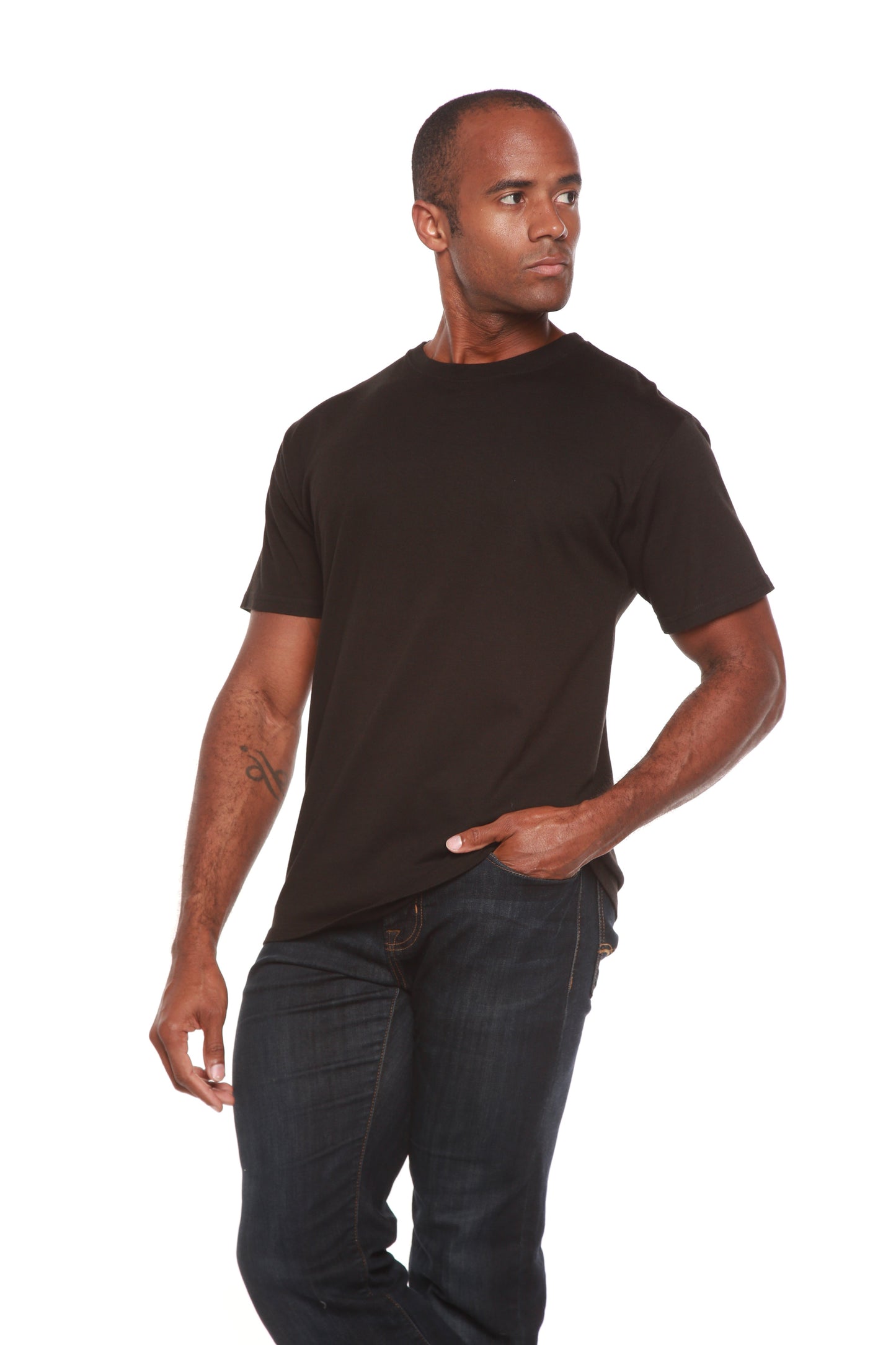 La camiseta de manga corta original para hombre de bambú de viscosa/algodón orgánico - Corte clásico